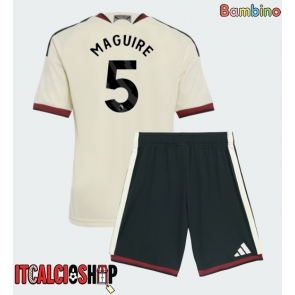 Manchester United Harry Maguire #5 Terza Maglia Bambino 2026-27 Manica Corta (+ Pantaloni corti)